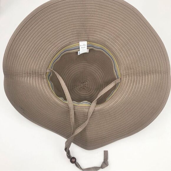 Swim Zip Taupe Canvas 4.5” brim Sun Protection Outdoor Performance Hat - Picture 9 of 16